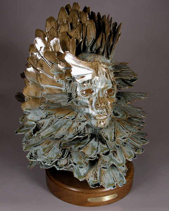 'Descending Autumn' - abstract ceramic sculpture