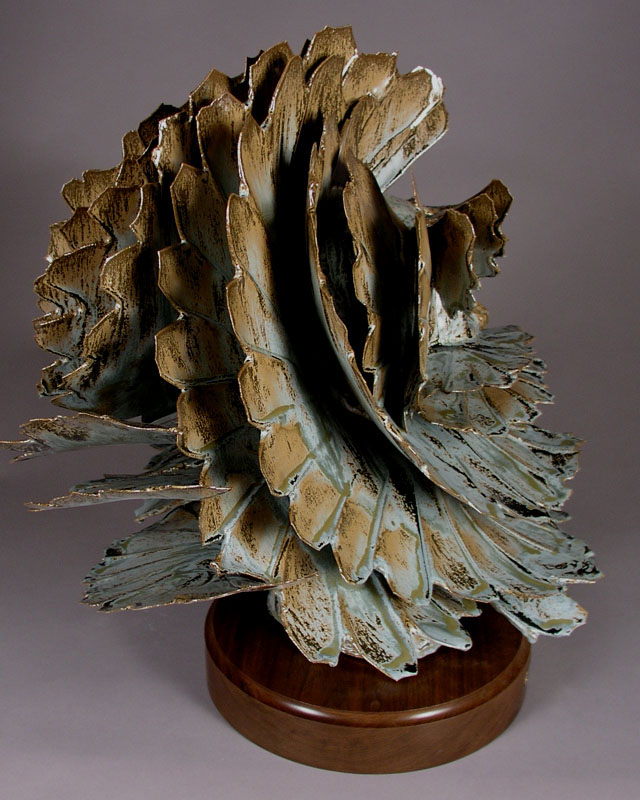 'Descending Autumn' - abstract ceramic sculpture