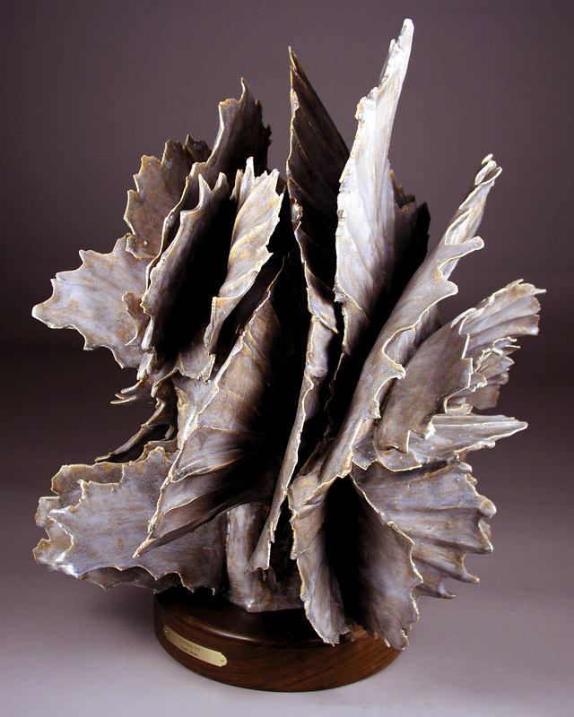 'Evening Ice' - abstract ceramic sculpture