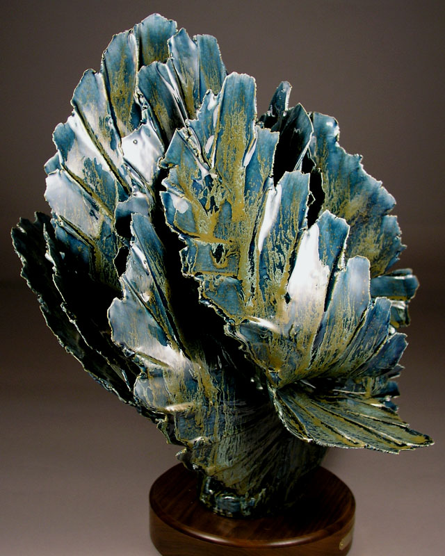 'Rough Water' - abstract ceramic sculpture