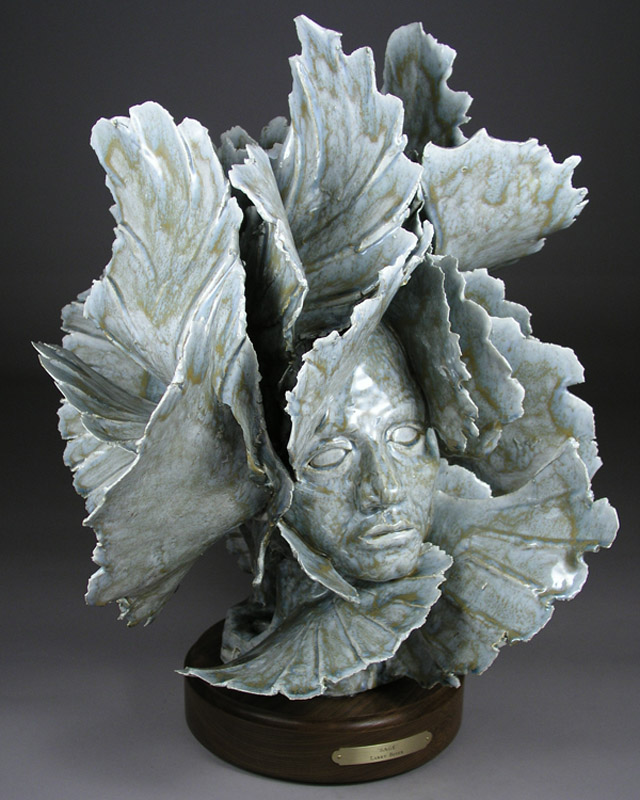 'Sage' - ceramic sculpture (front view)