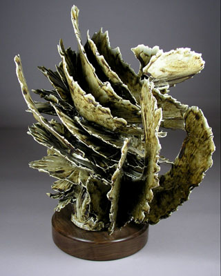 'Yellowstone' - abstract ceramic sculpture